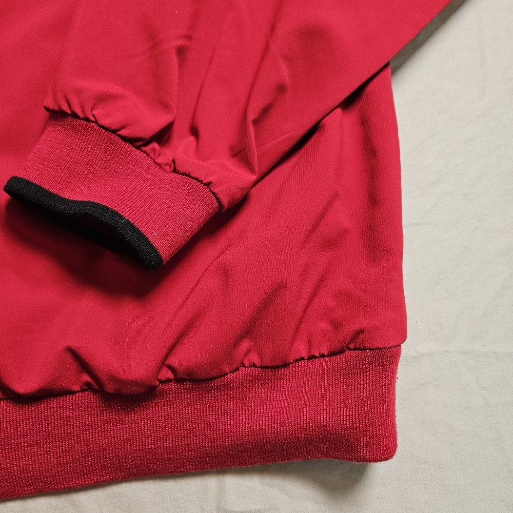 Cutter & Buck Mens L WeatherTec Red‎ Pullover Golf Windbreaker Jacket Wind Shirt - Picture 10 of 10